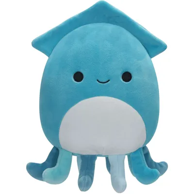 12" - Shay the Teal Squid Stuffed Animal Plush Toy