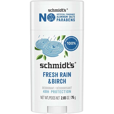Fresh Rain & Birch 48h Deodorant with 100% Natural Origin Ingredients