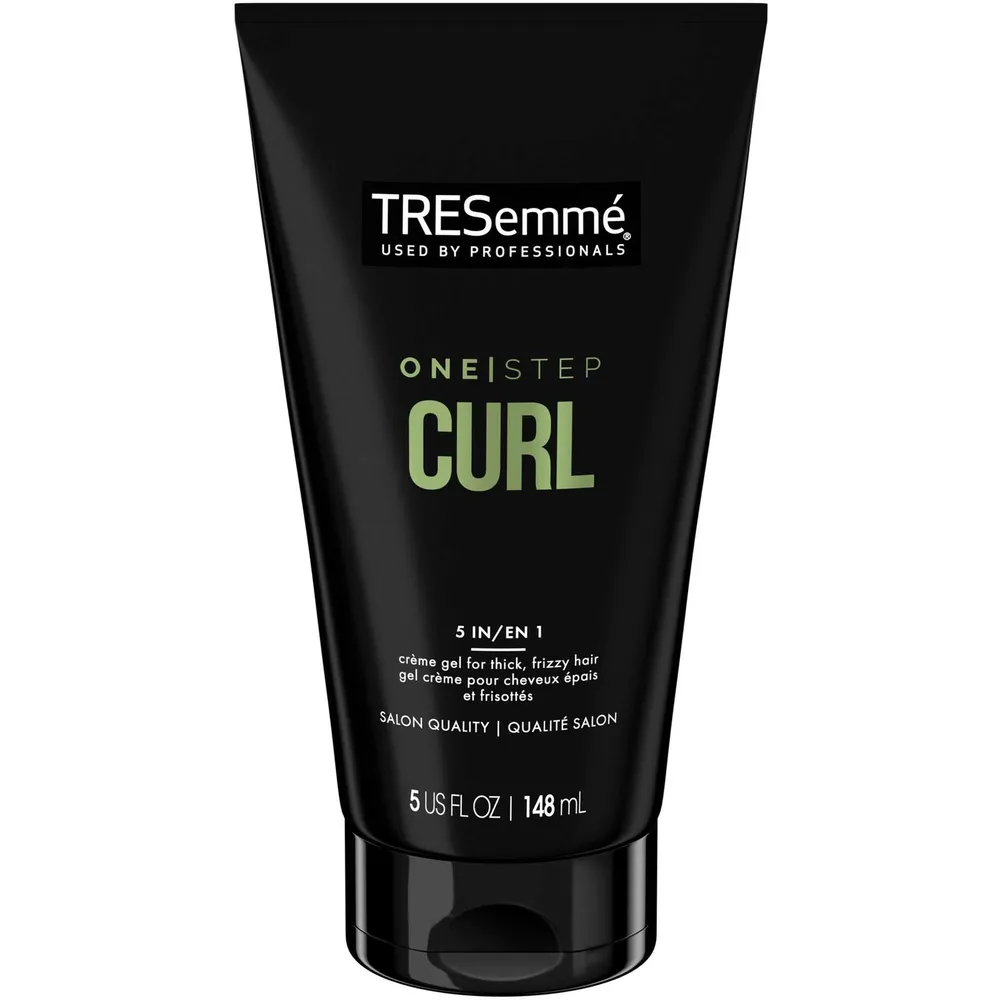 TRESemmé One-Step Curl Crème Gel for thick, frizzy hair 5 in 1  multi-tasking hair styling product