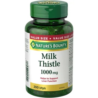 Milk Thistle Pills and Herbal Health Supplement, Helps Supports Liver Function