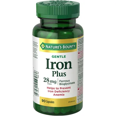Gentle Iron Supplement, Helps Prevent Iron Deficiency Anemia, 28mg
