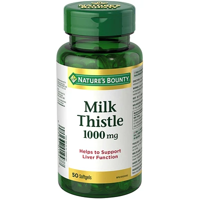 Milk Thistle Pills and Herbal Health Supplement, Helps Supports Liver Function, 1000mg