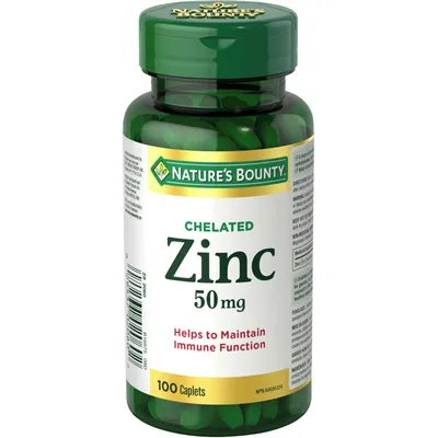 Zinc Supplement, Helps Maintain Immune Function, 50mg