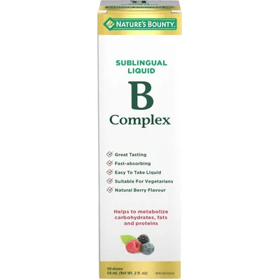 Nature's Bounty Absorbable B-Complex with Folic Acid plus Vitamin