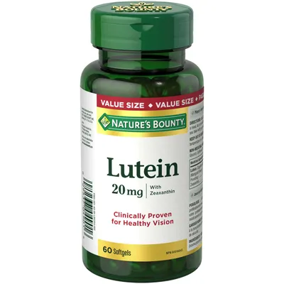 Lutein Pills, Eye Health Supplements and Vitamins, Support Vision Health, 20 mg