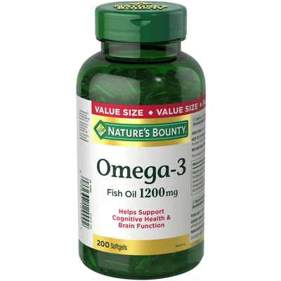 Fish Oil Softgels, Omega 3 Supplement, Helps Support Cardiovascular Health