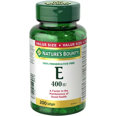 Vitamin E Pills and Supplement, Helps Maintain Health, 400 IU