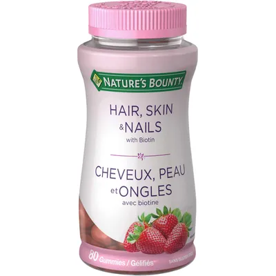 Hair, Skin & Nails with Biotin Supplement Gummies
