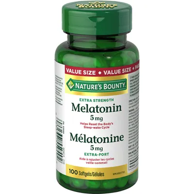 Melatonin Extra Strength Pills, Supplement, Helps Reset Body's Sleep Wake Cycle, 5mg