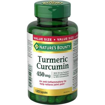 Turmeric Curcumin Pills and Herbal Health Supplement, Helps Relieve Joint Pain, 450mg