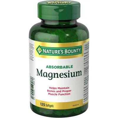 Absorbable Magnesium Pills, Supplement, Helps Maintain Bones, 400mg