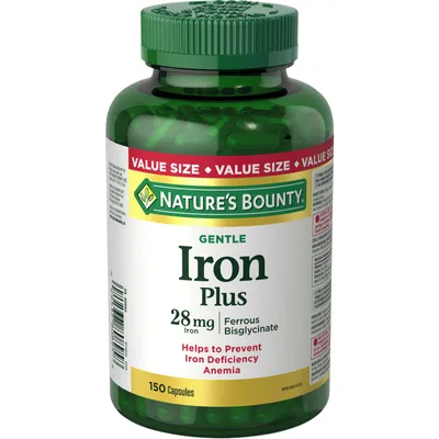 Gentle Iron Plus Pills, Supplement, Helps Prevent Iron Deficiency Anemia, 28 mg