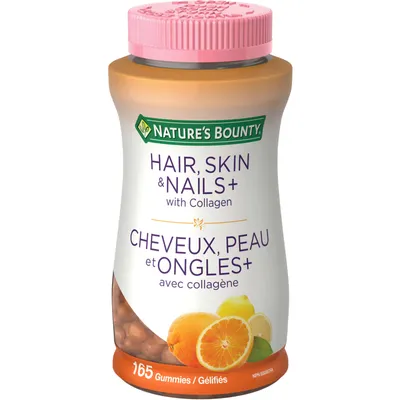 Hair Skin and Nails Gummies, Contains Biotin and Collagen