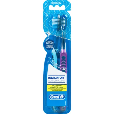 Oral-B Indicator Colour Collection Toothbrush, Soft, 2 Count