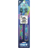 Oral-B Kid's Manual Toothbrush for Ages 3+, Extra Soft Bristles, 2 Count