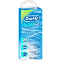 Oral-B Super Floss Pre-Cut Strands Dental Floss, Mint, 50 Count