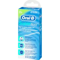 Oral-B Super Floss Pre-Cut Strands Dental Floss, Mint, 50 Count