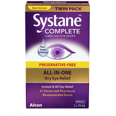 SYSTANE® Complete Preservative Free Lubricant Eye Drops, Twin Pack