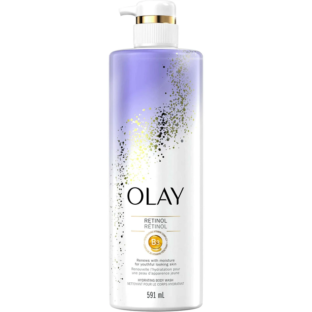 Olay Cleansing & Renewing Nighttime Body Wash with Vitamin B3 and Retinol