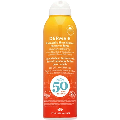 Kids Active Sheer Mineral Sunscreen Spray SPF50