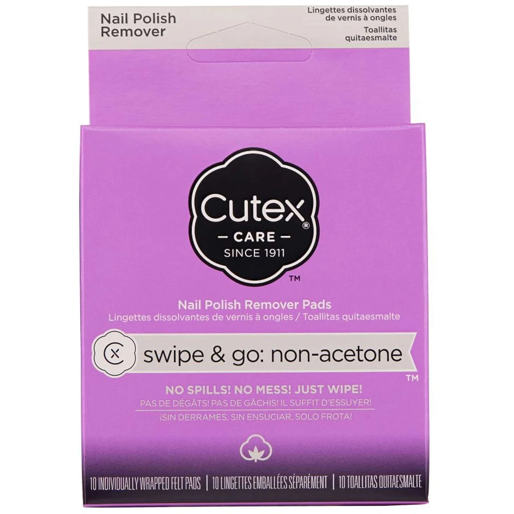 Swipe & Go Non-AcetoneTM Nail Polish Remover Pads