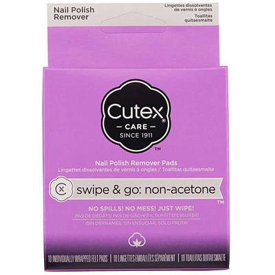 Swipe & Go Non-AcetoneTM Nail Polish Remover Pads