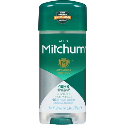 Mitchum Men Advanced Gel Antiperspirant & Deodorant Unscented