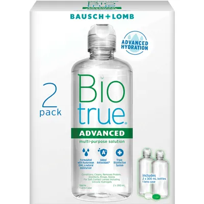 Biotrue Advanced Multi-Purpose Solution Twin Pack