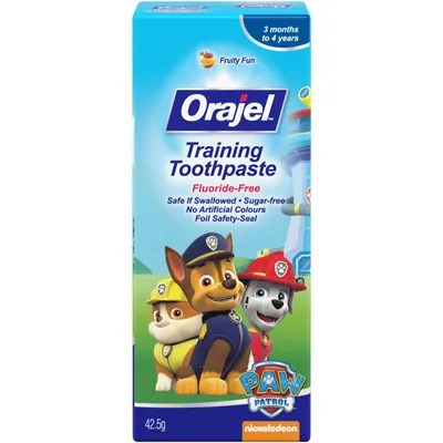 Orajel Kids Paw Patrol Fluoride-Free Training Toothpaste