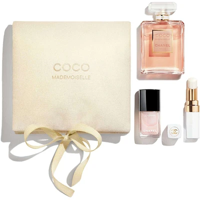 The Pouch For A Natural Look: Eau De Parfum 50 Ml, Rouge Coco Baume Dreamy White, Le Vernis Ballerina