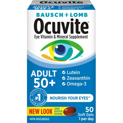 Ocuvite Adult 50+ Eye Vitamin & Mineral Supplements
