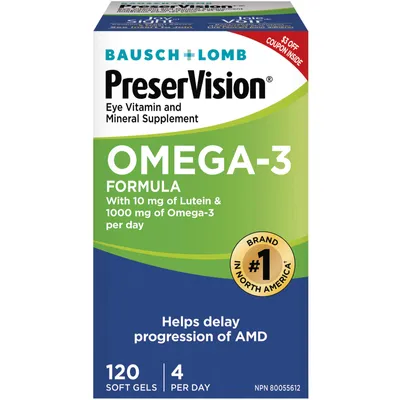 Eye Vitamins and Supplements Omega-3 Formula