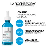 La Roche-Posay Hyalu B5 Pure Hyaluronic Acid Anti-Aging Serum for Face, with Vitamin B5, Suitable for Sensitive Skin, 50ML