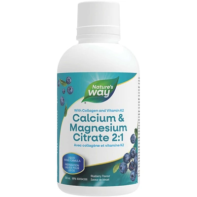 Calcium & Magnesium Citrate 2:1 with Vitamin K2 & Collagen