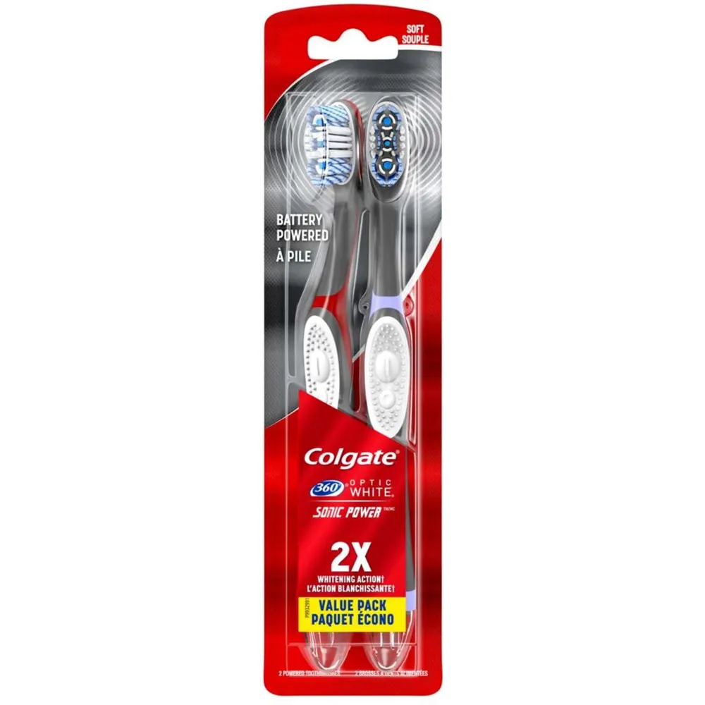 Colgate 360° Sonic Power Optic White Twin Pack Soft
