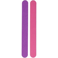 6 Purple manicure wood backed files 12 cm + 6 free pink files