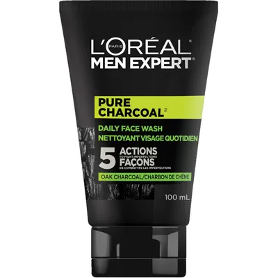 Face Wash for men, Pure Charcoal With Oak Charcoal