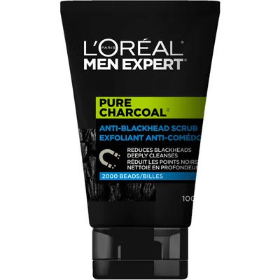 Face Scrub for men, Pure Charcoal Anti-blackhead Scrub With Oak Charcoal