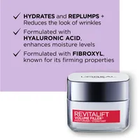 Anti-Aging Replumping Day Moisturizer with Hyaluronic Acid + Fibroxyl ,Revitalift Volume Filler