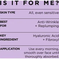 Anti-Aging Replumping Day Moisturizer with Hyaluronic Acid + Fibroxyl ,Revitalift Volume Filler