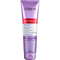 Revitalift Replumping Gel Face Wash Cleanser with Hyaluronic Acid, Suitable for Sensitive Skin