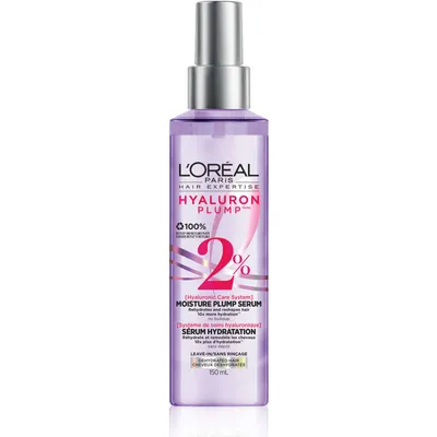 L'Oreal Paris Hair Expertise Hyaluron Plump 2% Moisture Plump Serum with Hyaluronic Acid for Dry Hair, Adds Moisture, For Hair Hydration, 150ml