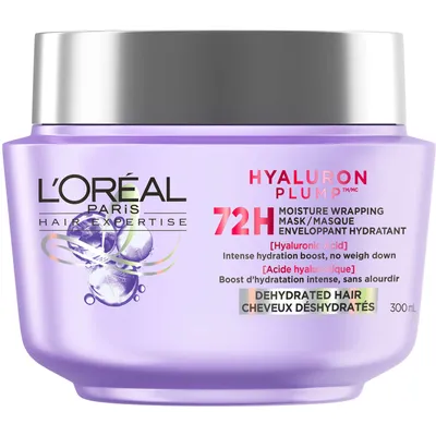 L'Oreal Paris Hair Expertise Hyaluron Plump Moisture Wrapping Mask with Hyaluronic Acid for Dry Hair, Adds Moisture, For Hair Hydration, 300ml