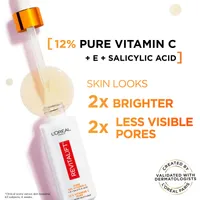12% Pure Vitamin C Brightening Serum, 2X Brighter Skin