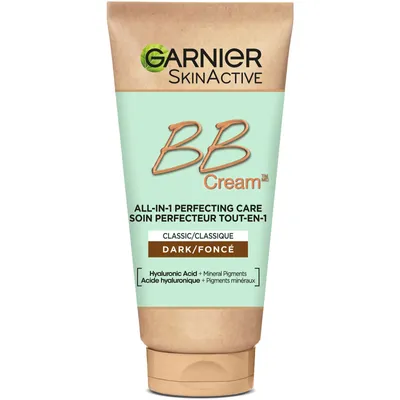 Garnier SkinActive BB Cream Classic with Hyaluronic Acid & Aloe, Dark, 50ml