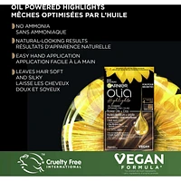 Olia Ammonia-Free Highlights, Natural-looking result, With 60% Oils and Clay, 1 Application