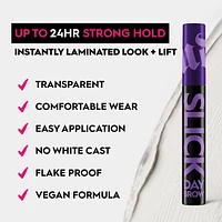 Slick Day Brow Gel - Laminated Effect with Precision Styling, Long Lasting & Vegan Formula