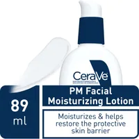 Facial Moisturizing Night Lotion with Hyaluronic Acid & 3 Ceramides , Light Texture Face Moisturizer , Fragrance Free