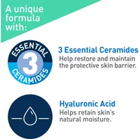 Foaming Facial Cleanser With Hyaluronic Acid and 3 Ceramides , Daily Face Wash for Normal to Oily Skin , Fragrance Free