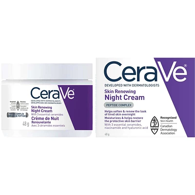 Anti-Aging Night Cream With Hyaluronic Acid and 3 Ceramides & Niacinamide , Fragrance Free
